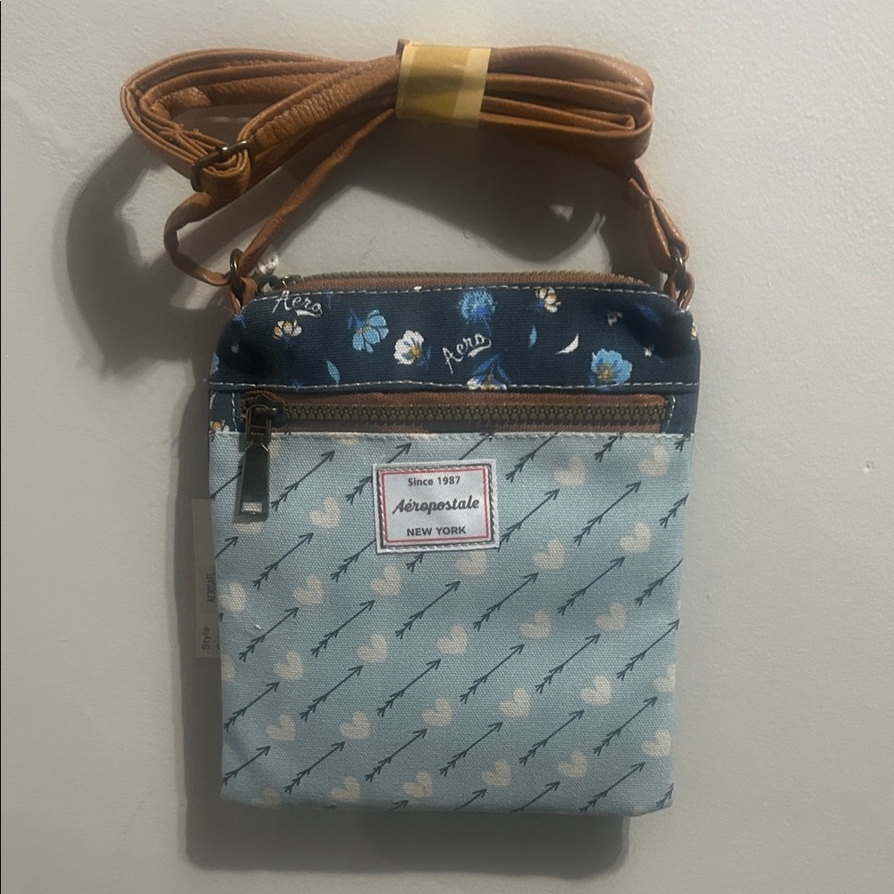 Aeropostale Floral and Arrow Crossbody Bag